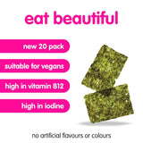 Itsu sea salt crispy seaweed thins bag, imported from the UK