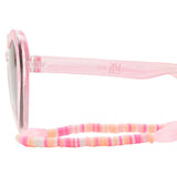 M&S heart-shaped sunglasses with chain M-L Pink Mix - British product