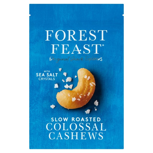 Forest Feast slow roast sea salt colossal cashews 120g - British product
