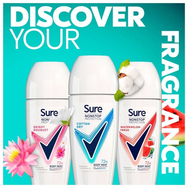 Sure Cotton Dry Antiperspirant Deodorant Roll-On 50ml (British brand)