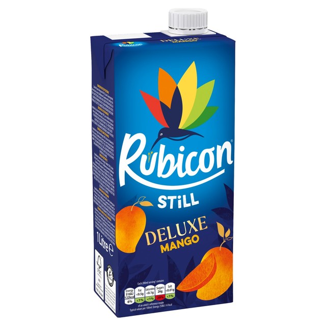 Rubicon Deluxe Mango-Saftgetränk 1L, importiert aus Großbritannien