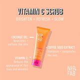 Nip & Fab Vitamin C Fix facial scrub 75ml, imported from the UK