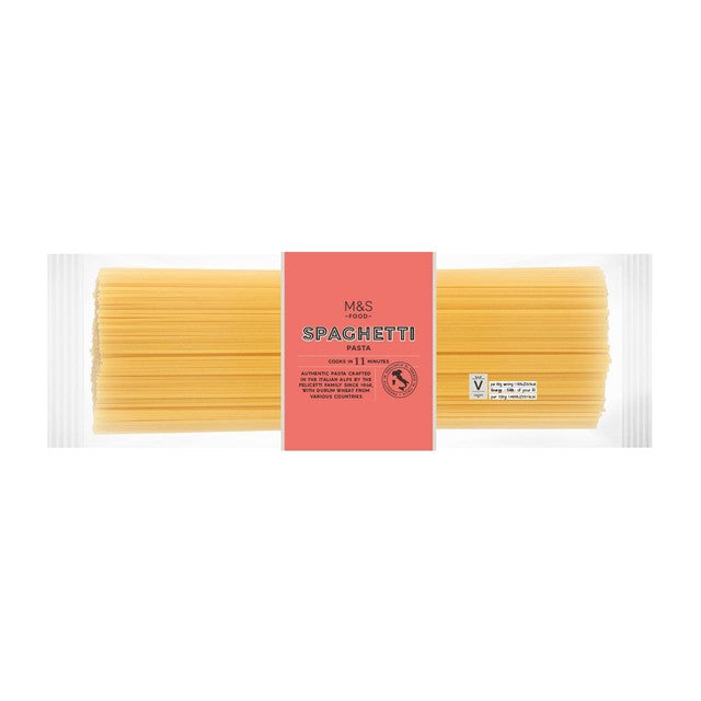 M&S spaghetti 500g, imported from the UK
