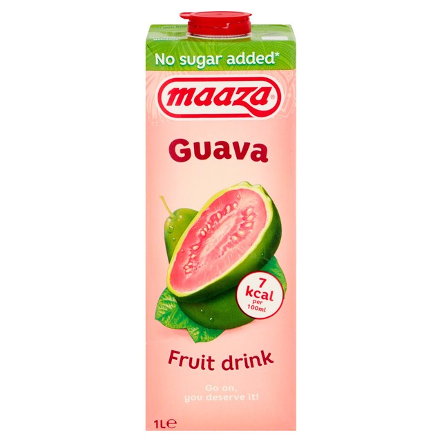 Maaza guava fruit drink no added sugar 1ltr, imported from the UK
