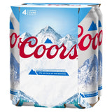 Coors lager in 4 x 440ml cans - British product