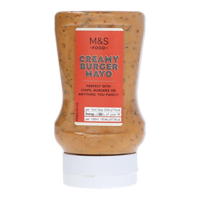 M&S Burger Mayonnaise mit Tomaten und Gürkchen Sauce 280ml