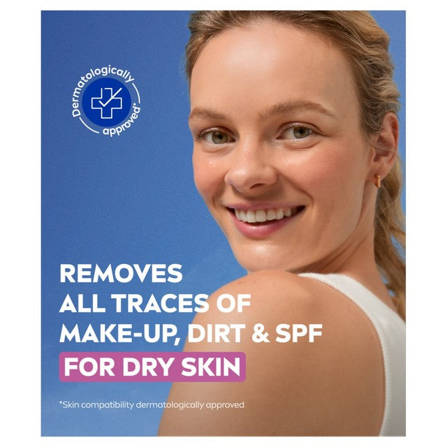 Nivea Cleansing Face Wipes for Dry Skin 25 Count, imported from the UK