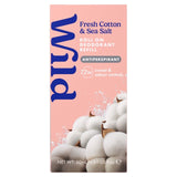 Wild Fresh Cotton & Sea Salt antiperspirant refill - British product