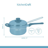 KitchenCraft large chip fryer with basket and lid 20cm, UK version