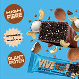 Vive vegan chocolate brownie coconut cashew 40g (British brand)