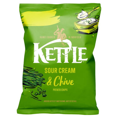 M&S Kettle Sour Cream & Chive Hand Cooked Potato Crisps 130g- Buy online at McGrocer