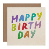 M&S Happy Birthday Card 15cm x 15cm, imported from the UK