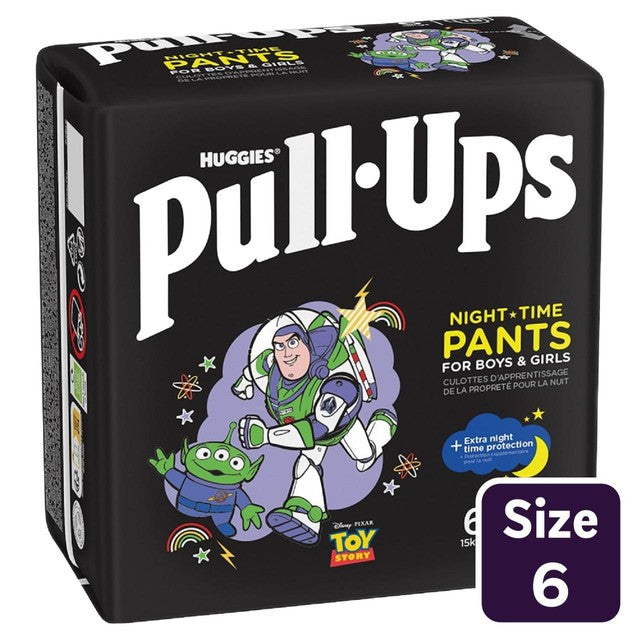 Huggies night-time unisex training nappy pants size 6, 18 pack, UK version