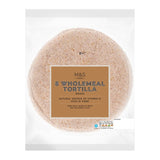 M&S Wholemeal Tortilla Wraps 8 x 62g, imported from the UK