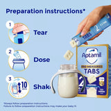 Aptamil follow on baby milk formula tabs 120 per pack - British product