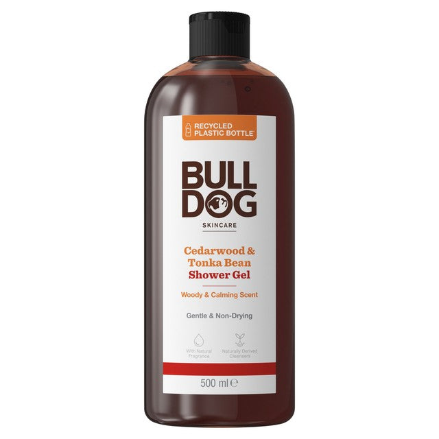 Bulldog Cedarwood and Tonka Bean shower gel 500ml - British product