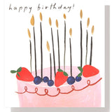 Caroline Gardner birthday cake with candles greeting card 146mm x 140mm - British product