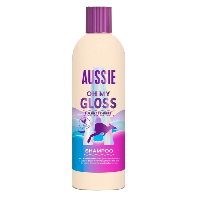 Aussie Oh My Gloss shampoo, imported from the UK