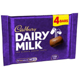 Cadbury Dairy Milk chocolate bars 4 x 33.5g - British product