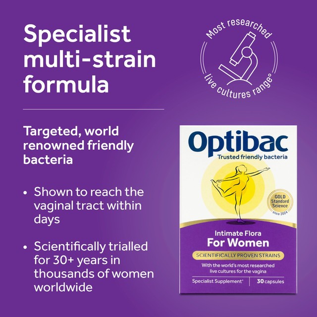 Optibac probiotics for women 90 capsules, imported from the UK