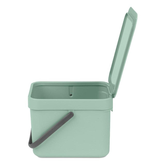 Brabantia Sort & Go Waste Bin Jade Green 6L - British product
