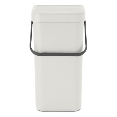 Poubelle de recyclage Brabantia Sort & Go gris clair, 12 L
