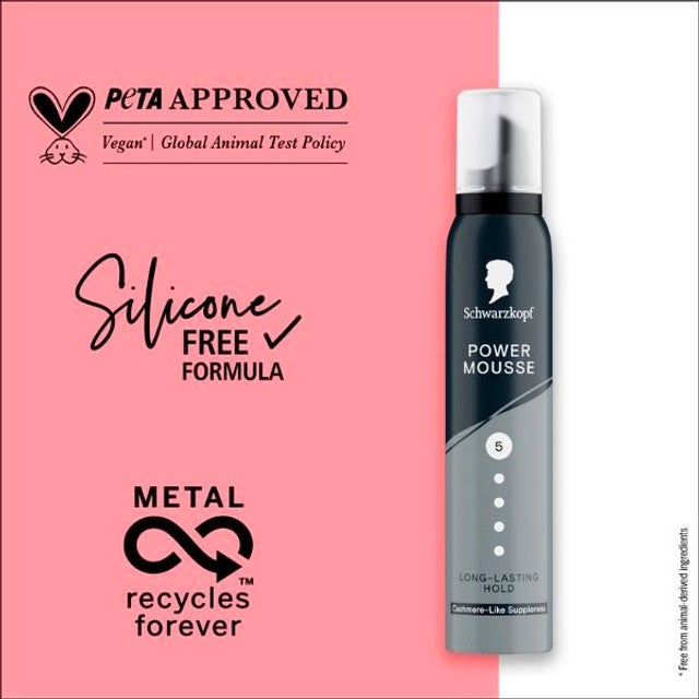 Schwarzkopf Power Mousse hair mousse 200ml (British brand)