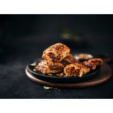 M&S pulled pork sausage rolls pack of 4, imported from the UK