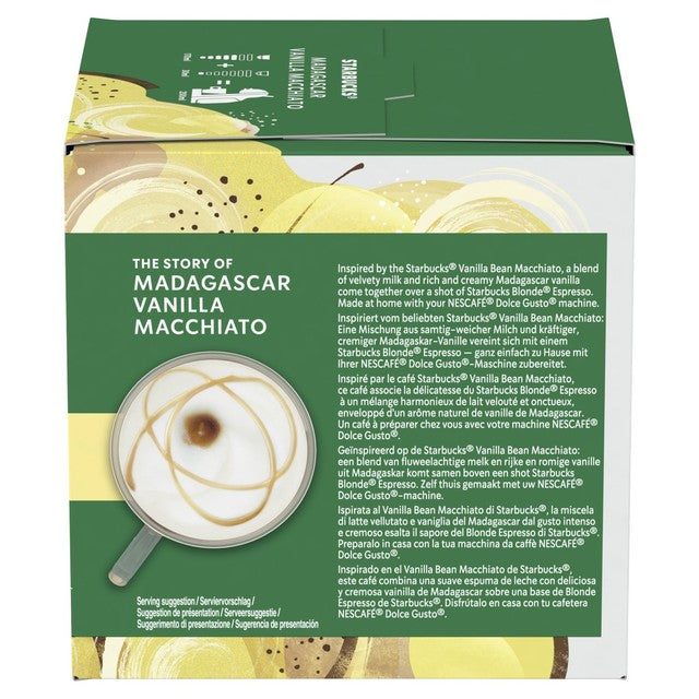 Starbucks Madagascar Vanilla Macchiato coffee capsules (British brand)