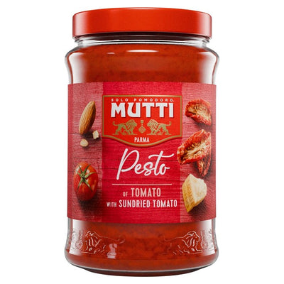 M&S Mutti Sundried Tomato & Parmesan Red Pesto Pasta Sauce 180g- Buy online at McGrocer