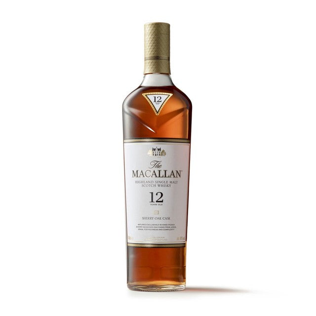 Macallan Sherry Oak 12 Year single malt whisky 70cl (British brand)