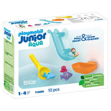 Playmobil JUNIOR AQUA Water Slide with Sea Animals bath toy, imported from the UK