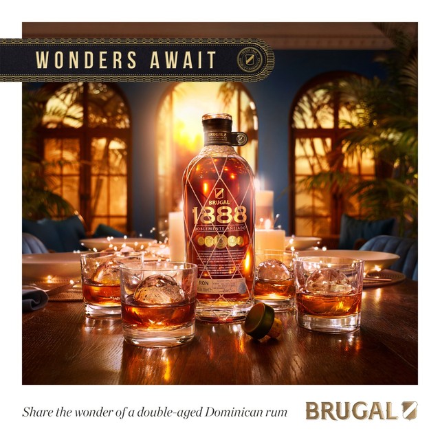 Brugal 1888 double aged Dominican rum 70cl - British product