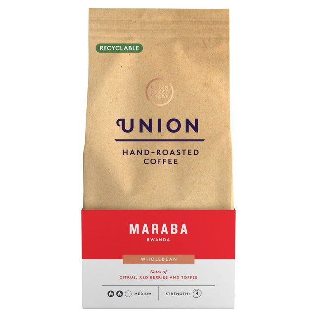 Union Hand-Roasted Maraba Rwanda whole bean coffee 200g (British brand)