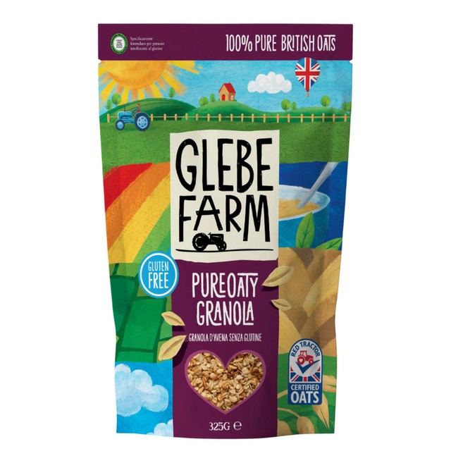 Glebe Farm gluten free oat granola 325g, imported from the UK