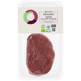 Ocado organic beef fillet steak 170g, imported from the UK