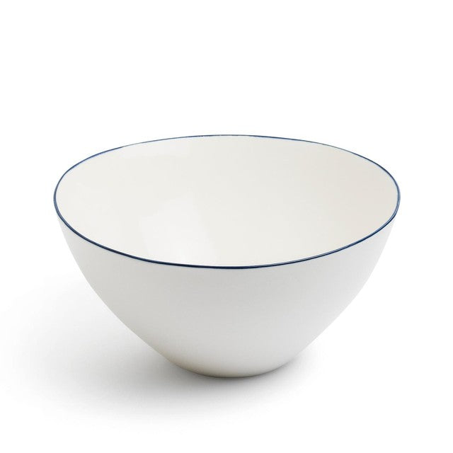 Daylesford blue ceramic edge salad bowl - British product