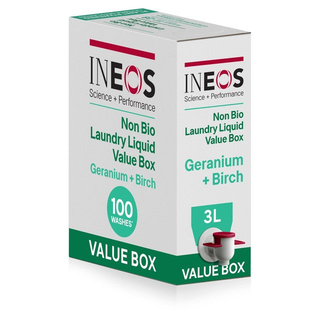 INEOS Non Bio Laundry Liquid Geranium + Birch 3L, UK version