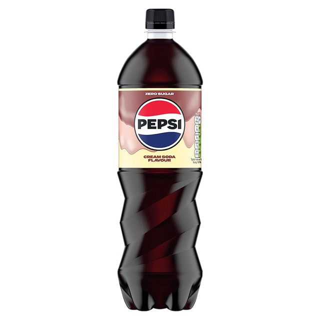 Pepsi cream soda soft drink 1.25L, imported from the UK