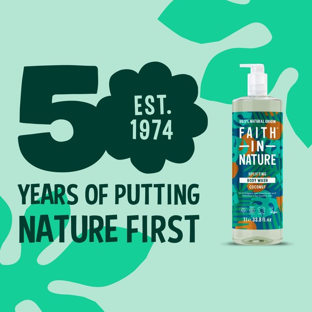 Faith In Nature coconut body wash 1L - British product