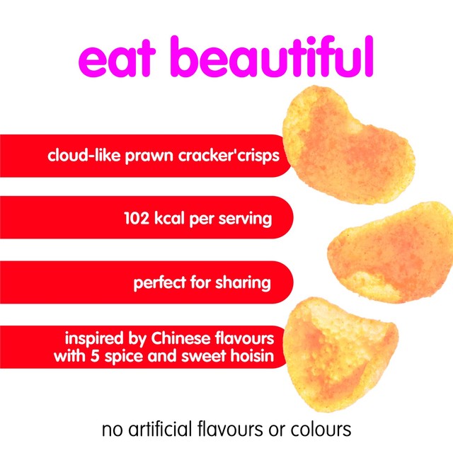 Itsu hoisin prawn crackers sharing bag, UK version