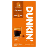 Dunkin caramel coffee pods, imported from the UK