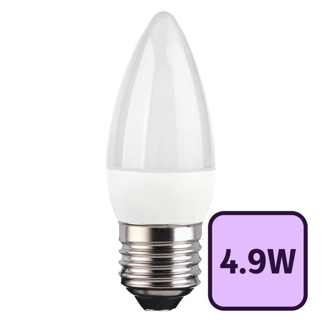 TCP LED candle bulb warm white 470 lumens (British brand)