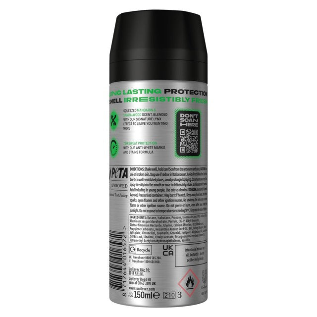 Lynx Africa Anti-Perspirant Spray 150ml, UK version