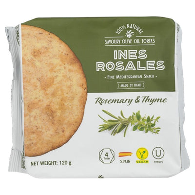 M&S Ines Rosales Rosmarin & Timian Salte Kjeks 120g - Kjøp online hos McGrocer