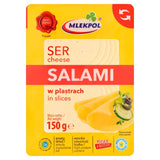 Mlekpol salami cheese slices 150g, imported from the UK