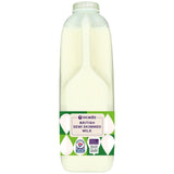 Ocado lettmelk 2 pints, importert fra Storbritannia
