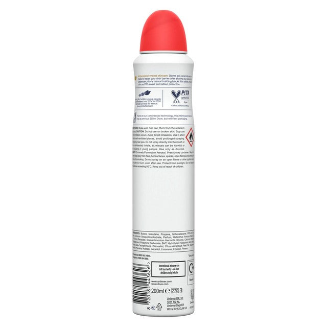 Dove Peach and White Blossom anti-perspirant spray 200ml - British product