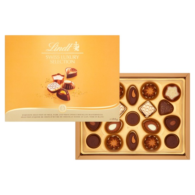 Lindt Swiss Luxury Selection chocolate box 193g, UK version