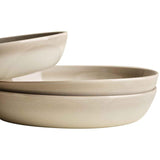 M&S Amberley reactive pasta bowls natural stoneware set, imported from the UK